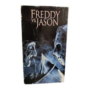 2003 Freddy Vs Jason VHS Tape Cult Horror Good Condition Slipcover Rated R